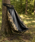 Low Profile Hunting Chair Hammock Seat With 360 Degree Swivel Portable Camouflage Ground Stool for deer and turkey, outdoor setup