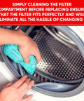 Cleaning dryer lint compartment before installing Dryer Lint Filter Replacement For Kenmore Sears, Lint Screen Compatible With AP4457244 PS3531962 1462822 AH3531962 EA3531962 One Pack, No Fuss Durable Screen That Helps Prevent Clogs And Fire Hazards In Your Dryer.