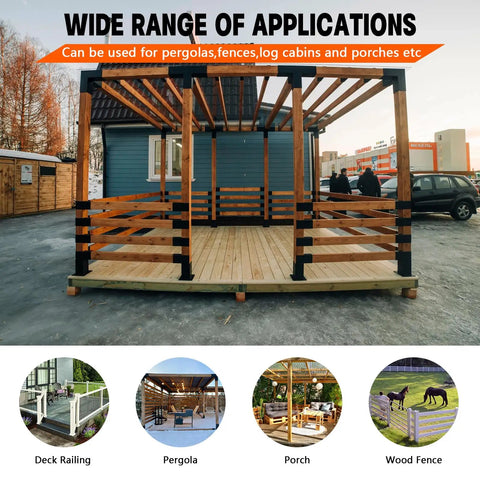 Heavy Duty Do It Yourself Pergola Bracket Kit For 4x4 Posts I Shaped Rafter Connectors With Stainless Steel Screws For Outdoor Gazebos Porches And Log Cabins 1 Pack