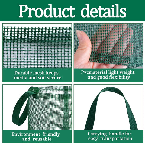 Mesh Net Planter For Ponds And Aquariums, Submersible Water Garden Plant Holder With Root Growth Support, showing mesh details