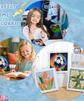 Football Diamond Art Kit For Kids With Frame 7 By 7 Inch Diamond Painting Craft For Ages 4 8 12 Great Gift And Home Wall Decor Includes Canvas Crystals Frame Pen Tray And Adhesive displayed on table