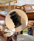 Workhorse Heavy Duty Foldable Support Brackets 8 Pack installed in dormitory, RV, garage, and boat settings, showcasing versatility.