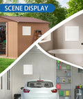 White aluminum access panel for drywall with vent; 13.5 x 13.5 in outer, 12 x 12 in opening