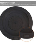 Bottom view of Beefed Up Heavy Duty Outdoor Umbrella Base 22 lbs, 18 inch round with nonslip design for stable support.