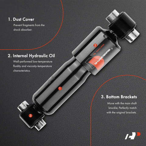 Volvo Cab Shock Absorber Gas Type For VAH VHD VN VNL VNM VNX VT Sleeper Cab Left Or Right Mount 60 to 77 Inch