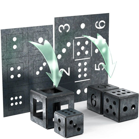 Beginner Welding Practice Kit One Eighth Inch Sheet Metal 11 Gauge 1045 Carbon Steel For DIY Dice And Cube Frame Builds