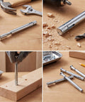 50 Pack Heavy Duty 3/8 X 4 Inch Flat Head Sleeve Anchors For Flush Mounting Sliding Tracks Sills And Frames In Concrete With Smooth Finish laid out with tools and wood