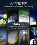 Rechargeable LED Flashlight 80000 Lumens Ultra Bright Handheld Flashlight with 5 Modes IPX6 waterproof in various outdoor settings