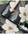 Vintage Floral Peel And Stick Wallpaper Black White And Green Removable Repositionable Textured Matte Finish Washable