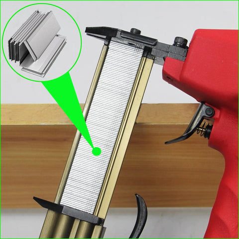 Bulk Supply Of Five Thousand One Inch Eighteen Gauge Galvanized Brad Nails Delivers Straight Shots And Rock Solid Holds For Pneumatic Electric Brad Nailers On Every Home Project loaded in a brad nailer.