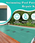 Heavy Duty Pool Cover Patch Kit 8 By 40 Inches Self Adhesive Waterproof Repair Patch For Ground Pool Covers Tear Resistant