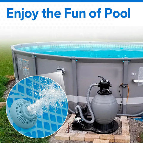 Easy To Install Pool Plunger Valve With 12355 Inlet Air Nozzle Kit For Above Ground Pools And Pool Pumps in use