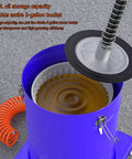 Heavy Duty Pneumatic Grease Pump For 5 Gallon Drums, 70 To 1 Pressure Ratio, 40L Capacity showing inside of pump with coil spring