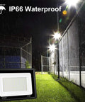 Beastly Bright 200W Outdoor LED Flood Light Pack Of 2, 20,000 Lumen, 6000K Daylight White, IP66 Waterproof lighting a wet sports court