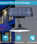 Solar Powered Shed Lights With 3 Heads And Remote Control No Fuss IP65 Weatherproof Outdoor Indoor Hanging Night Light