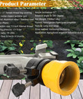 1.5 Inch Aluminum Alloy Irrigation Sprinkler Spray Gun For Lawn And Garden, 360 Degree Rotary Watering, Large Area Coverage