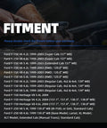 Graphic showing fitment details for Ford F-150 Fuel Pump Replacement 1999-2003 Fits V6 4.2L V8 4.6L 5.4L RWD 120 Inch Wheelbase Regular Cab.