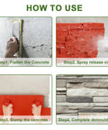 How to use steps for Stamp Mats Set With Handles For Concrete Projects Pro Grade Durable PU Molds With Seamless Granite And Slate Texture