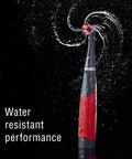 Cordless Power Scrubber With Multi Purpose Head, Water Resistant Scrub Brush showing water resistance and operation angle