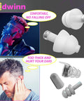 Three Pack Invisible Ear Plugs For Noise Reduction And High Fidelity Hearing Protection For Concerts Raves Motorcycles And Work Comfortable Discreet Design