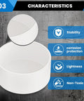 8 Inch Schedule 40 PVC End Cap Fitting 1 Pack Slip Socket Cap for Unthreaded Pipe Closure Characteristics
