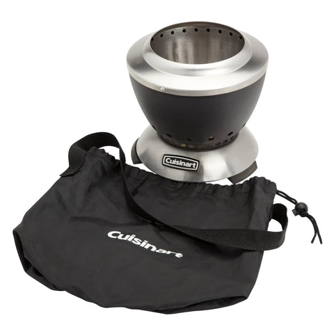 Smokeless Tabletop Fire Pit For Patio And Camping, Compact 7.5 Inch Portable Heater with Carry Bag for Dual Fuel Use