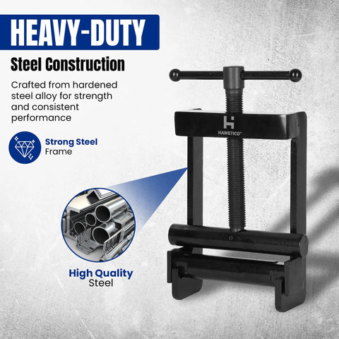 Heavy Duty Pipe Squeeze Off Tool For Plastic Tubing 0.63 To 2.5 Inches 16 To 63 Millimeters Hand Clamp with steel construction