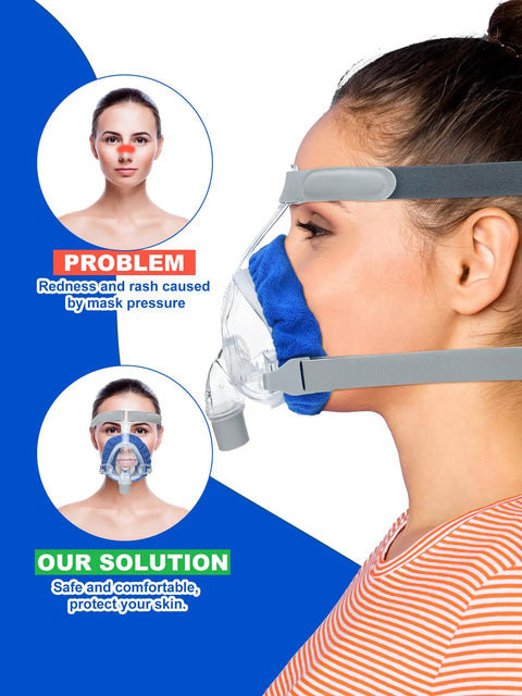 24 Pack Full Face Mask Liners For Comfy Comfort And Leak Prevention Reusable Soft Cushions That Cut Air Leaks And Blisters