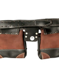 Genuine Leather Framer Tool Belt With 10 Sliding Pouches And 3 Hammer Holders Built Tough For Construction Work All Day Comfort