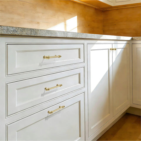 Heck Of A 10 Pack Retro Cabinet Pulls In Dope Champagne Bronze Solid Zinc Alloy Drawer Knobs For Kitchen Island Doors And Farmhouse Vanities Total Breeze To Install on white kitchen cabinets.