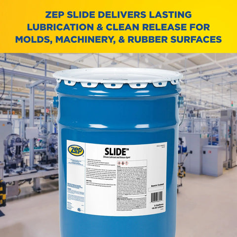 Slide Silicone Lubricant And Release Agent For Industrial And Workplace Use Only, Low Odor Formula With Non Chlorinated Solvents