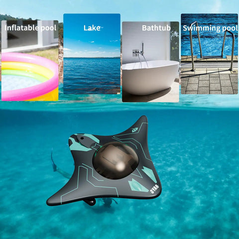 Remote Control Boat With Underwater Camera FPV Real Time View Waterproof RC Boat for pool and lake underwater demonstration