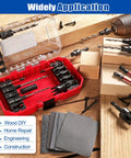 Do-It-All Countersink Drill Bit Set For Woodworking, 23-Piece Pro-Grade Kit With Tapered Drill Bits And Wood Plug Cutters