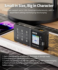 W63 FPV Drone Charger With Six Independent Ports, 3A Fast Charge, Discharge And Storage Modes, Dope IPS Display