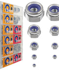 Snag This Awesome 444 Piece Stainless Steel 304 Metric Lock Nuts Assortment Kit Loaded With Nylon Insert Nylock Nuts In Sizes M2-M12