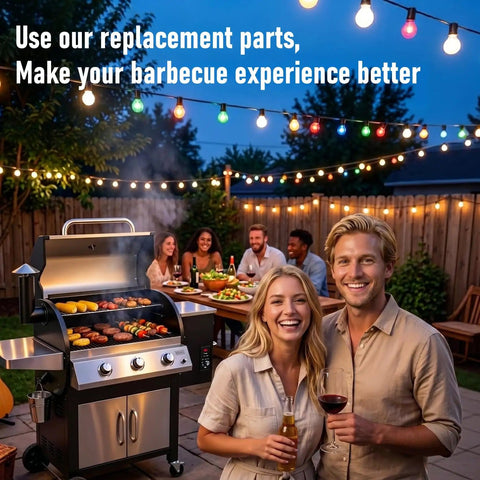 Auger Motor And Grill Induction Fan Kit With Fire Burn Pot And Hot Rod Ignitor for Pellet Grills at backyard barbecue party scene