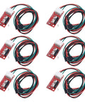 6 Pcs 3D Printer Endstop Mechanical Limit Switch Kit for RAMPS 1.4 With 27 Inch Cable, shown in six-pack arrangement
