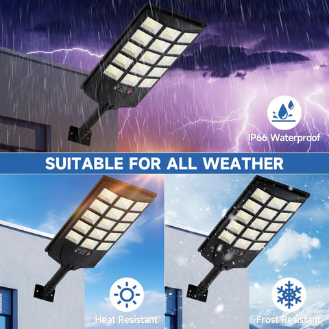 Straight Up Knockout Solar Flood Lights Outdoor Waterproof Motion Sensor Remote Daylight 6500K Dusk To Dawn Security Gear Gonna Light Your Backyard Smooth Solid 4 Pack Setup