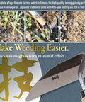 Pro Grade Japanese Weeding Sickle For The Garden With Ultra Sharp Edge Nejiri Gama Made In Japan Traditional Craftsmanship