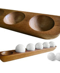 Wood Golf Ball Display Case For Six Balls With Wall Mount Or Tabletop Stand Perfect Home Office Golf Memorabilia Decor And Gift For Collectors Ideal For Display Cabinets And Shelves For Collectors And Golf Fans With Durable Wood And Classic Finish showcasing golf balls
