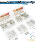 Deutsch DTM Connector Kit 60 Pieces With Solid Pins And Female Sockets For 20 22 AWG Wiring, 30 Pairs, seal blind plugs visible