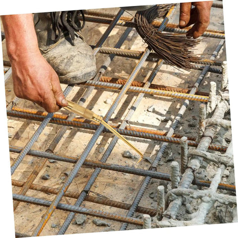Portable Rebar Tie Tool With Non Slip Handle And Curved Hook For Quick Safe Wire Twisting On Construction Sites