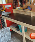 Heavy Duty Work Bench Mat 23.5 By 47.5 By 0.06 Inch Scratch Resistant PVC Protects Your Workbench Table Black Made In USA