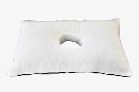 Ergonomic Memory Foam Ear Pillow With Ear Hole For Side Sleepers, Relief From Ear Pain And Post Piercing, 50x30cm, Firm Support