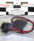 Weatherproof Automotive Relay And Socket Kit For Off Road Lights And Accessories, 50 Amp Normally Open And 30 Amp Normally Closed