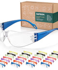 28 Pack Kids Safety Glasses Set With Seven Color Frames For Nerf Parties Science Projects And School Use ANSI Z87.1 Plus Protection