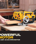 Smoother Than Silk 13 Inch Benchtop Thickness Planer With Robust 15 Amp Motor and Two Speed Gearbox, precision milling in action.