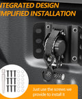 Ford F150 2015-2025 2 Pack Retractable Tie Down Straps, 10 Ft Self Retracting Ratchet Straps With Boxlink Plates, installed view.