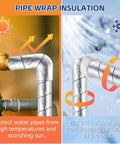 Foil Backed Cotton Pipe Wrap Insulation For Outdoor Water Lines on metal pipes in warm and cold weather conditions.