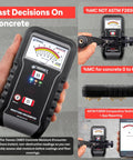 Concrete Moisture Encounter CME5 Meter For Quick Non Destructive No Guesswork Reading Of Moisture Content In Concrete Floors Slabs And Screeds ASTM F2659 Compliant Accurate Gravimetric Baseline Testing, handheld meter